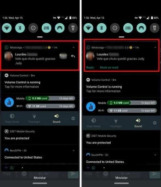 Android 10: beantwoord enkele of meerdere berichten vanuit de meldingsbalk