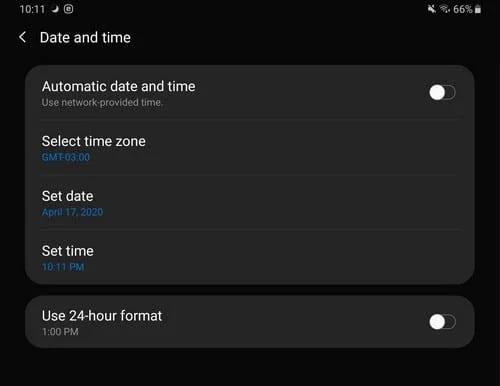 Jak naprawić zły czas na Androidzie