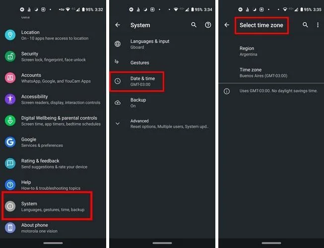 Jak naprawić zły czas na Androidzie