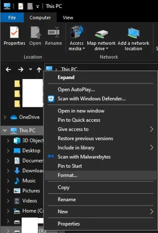 Windows 10: Cách định dạng ổ cứng