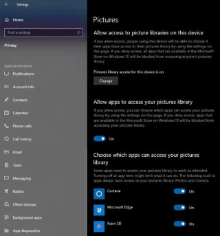 Windows 10: Zablokuj aplikacjom dostęp do zdjęć