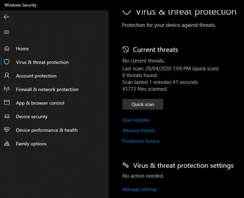 Windows 10: Cách loại trừ tệp khỏi Windows Defender