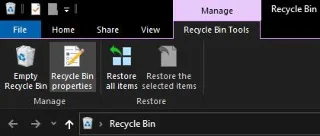 Windows 10: Cách thay đổi kích thước thùng rác