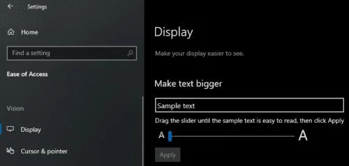 Windows 10: Cách định cấu hình tỷ lệ văn bản