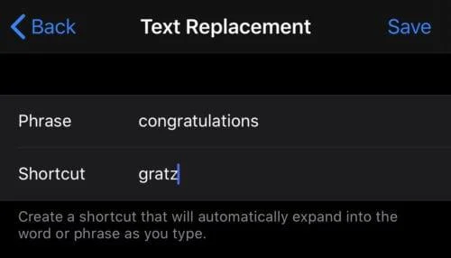 iPhone: automatische tekstvervanging configureren