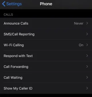 iPhone 調整來電顯示設置