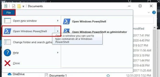 7 formas de abrir PowerShell en Windows 10