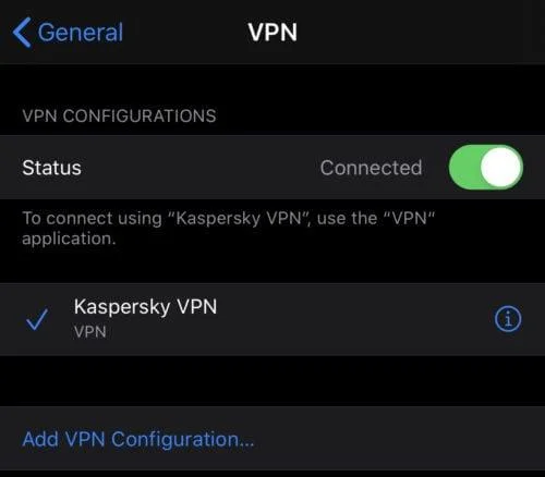 iPhone: วิธีปิด VPN