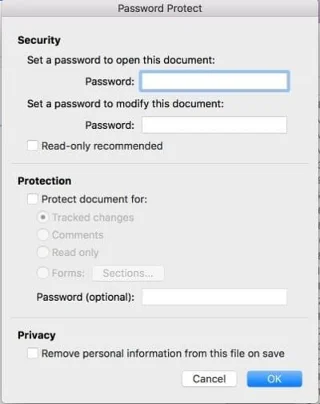 Word 2016: Arquivo de documento protegido por senha