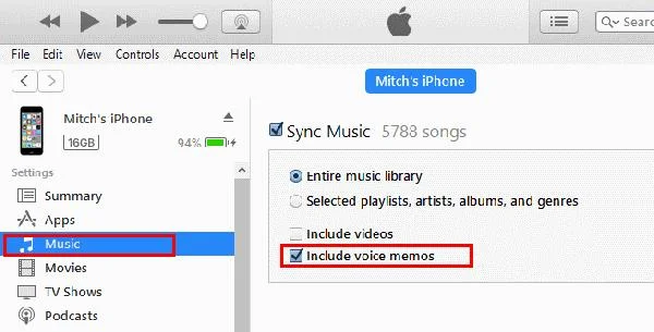 Abilita la sincronizzazione dei memo vocali su iPhone o iPad
