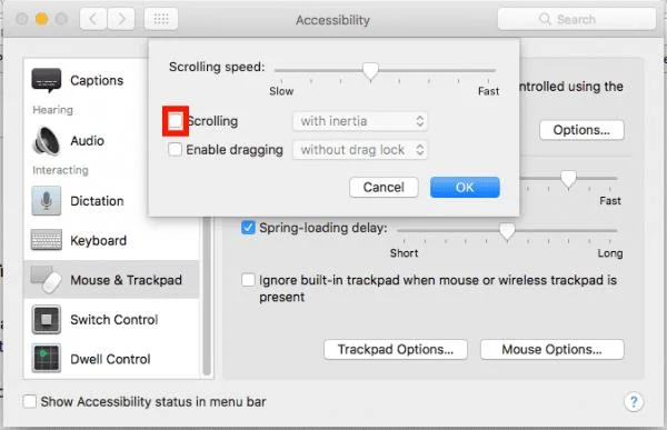 Chrome: impossibile scorrere utilizzando la barra di scorrimento