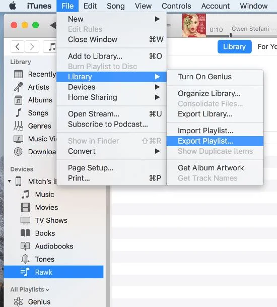 Afspeellijst kopiëren van iPhone, iPad of iPod naar iTunes op de computer