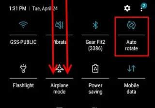 Galaxy S9: Schermrotatie in-/uitschakelen