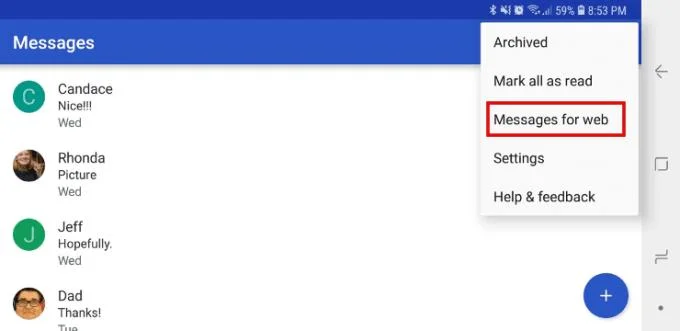 Tekstberichten verzenden vanaf een computer
