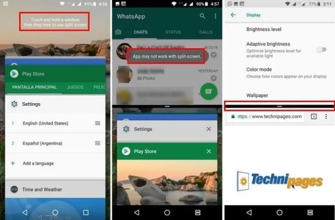 Jak włączyć i używać trybu podzielonego ekranu w Moto G6 Play?