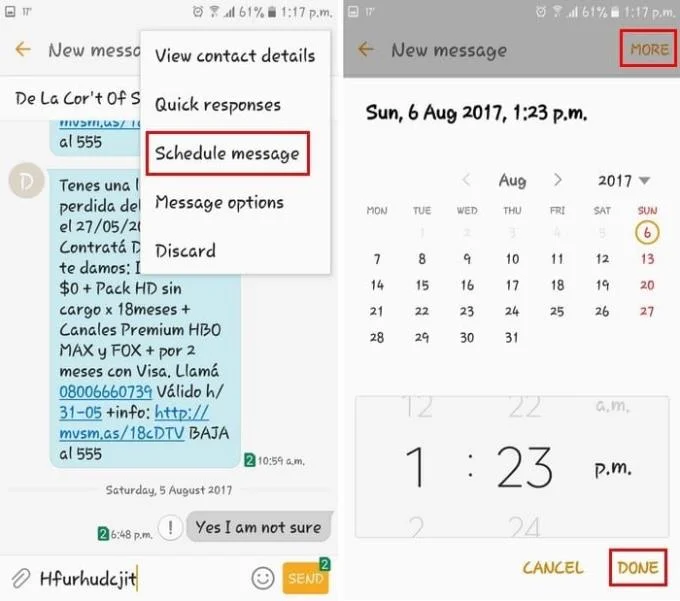 Een SMS-bericht plannen op elk Android-apparaat