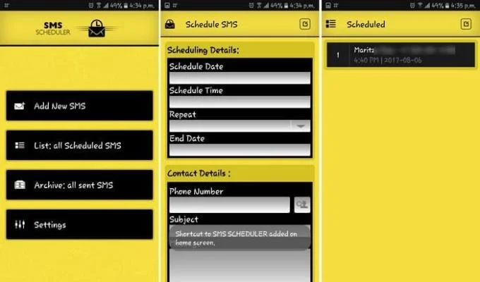 Een SMS-bericht plannen op elk Android-apparaat