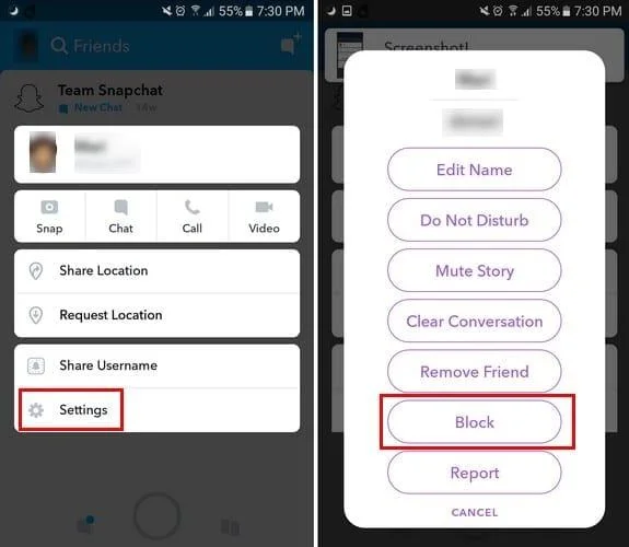 Cách chặn và bỏ chặn ai đó trên Snapchat