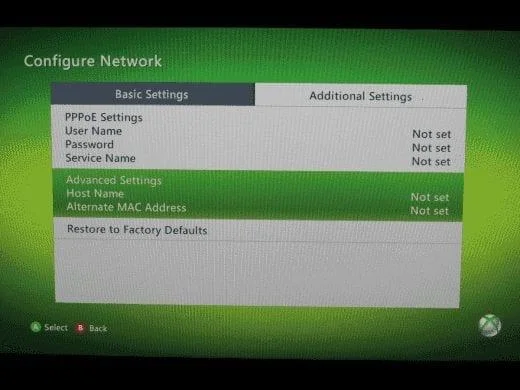 XBox 360：查找 MAC 地址