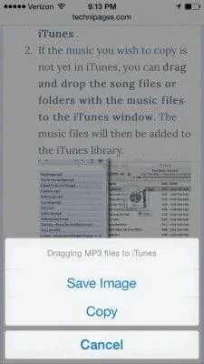 Afbeelding opslaan in Safari voor iPhone en iPad