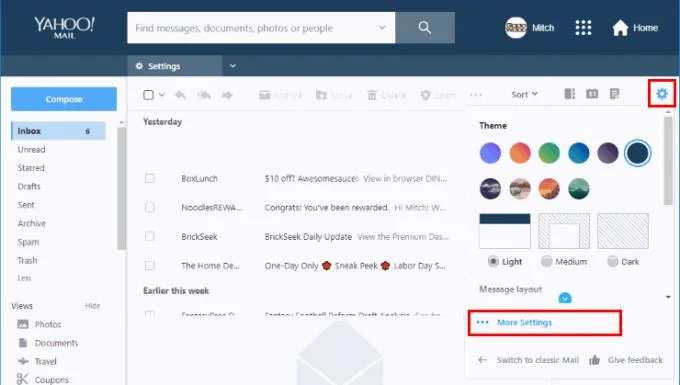 Poczta Yahoo: Włącz obrazy w wiadomościach