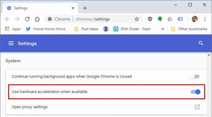 Chrome에서 하드웨어 가속을 켜거나 끄는 방법