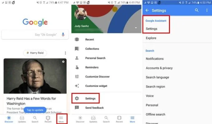 Cách thiết lập quy trình của Trợ lý Google