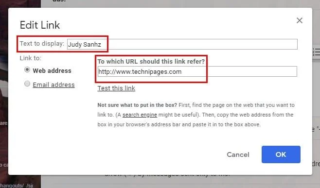 Options de personnalisation de signature