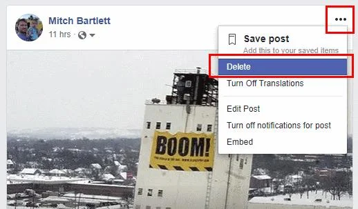 Jak usunąć status Facebooka