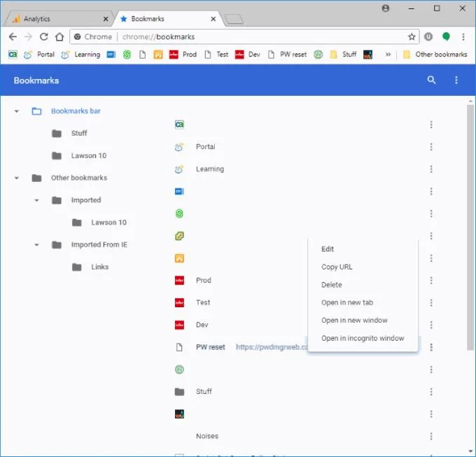 Google 크롬 북마크 바에 더 많은 북마크를 맞추는 방법