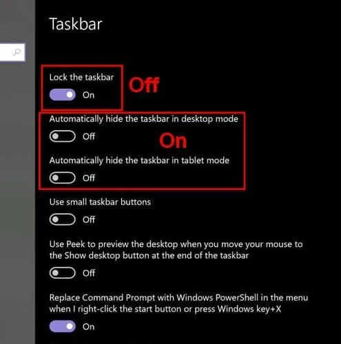 Qué hacer cuando la barra de tareas no se oculta en Windows 10