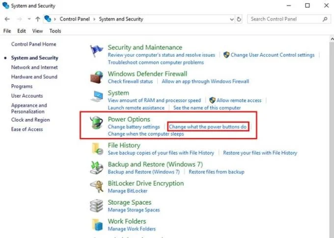 Cách kích hoạt tùy chọn Hibernate Shutdown trong Windows 10