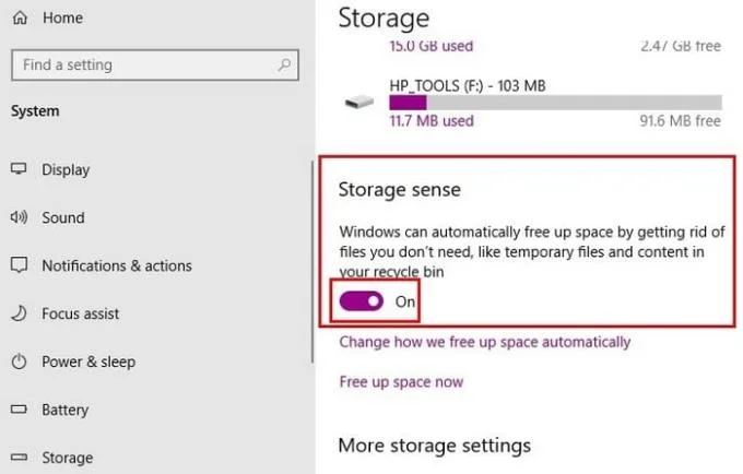 Ngăn Windows 10 tự động làm trống thùng rác