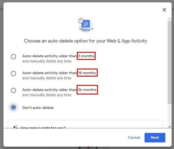 Automatycznie usuwaj lokalizację Google i Historię online