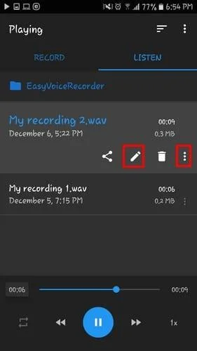 Easy Voice Recorder Pro: Hướng dẫn cơ bản