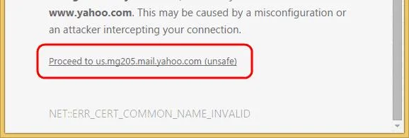 Chrome: Ignore a mensagem “Sua conexão não é particular”
