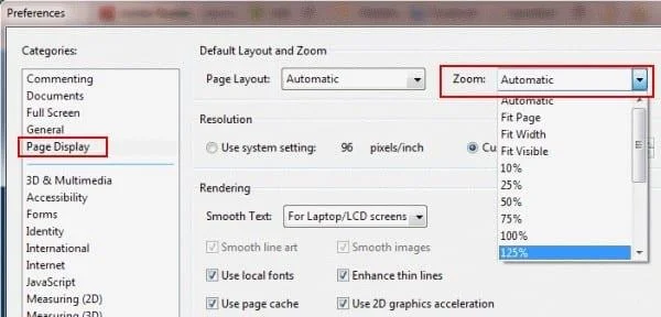 Adobe Reader：更改默認縮放設置