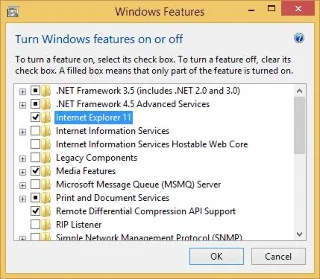 Como desinstalar o IE11 do Windows 10