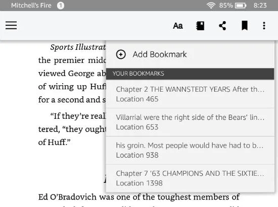 Kindle Fire: een bladwijzer maken voor boekpagina's