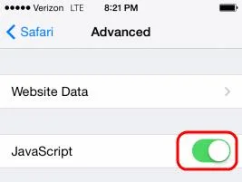 เปิดหรือปิด JavaScript ใน Safari สำหรับ iPhone & iPad