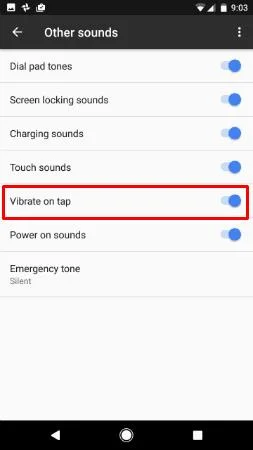 Google Pixel: haptische feedback in- of uitschakelen