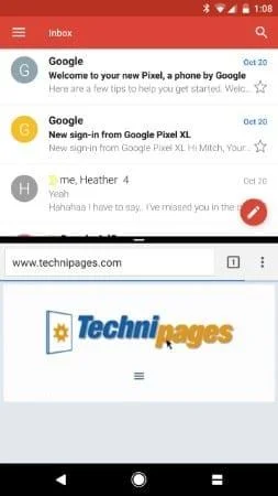 Google Pixel: apps gebruiken in gesplitst scherm