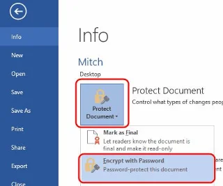 Word 2016: Arquivo de documento protegido por senha