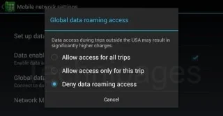 Galaxy Note 8: habilitar o deshabilitar el roaming de datos