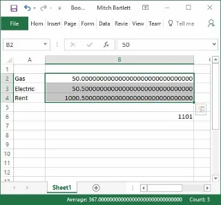 Excel 計算錯誤
