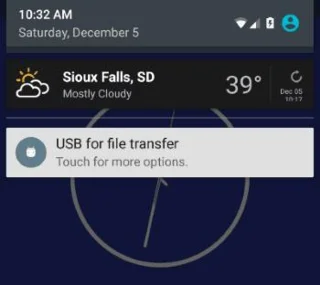 Verbind de Nexus 5X met de computer