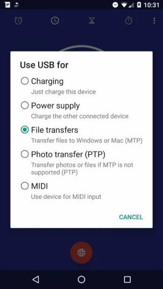 Verbind de Nexus 5X met de computer