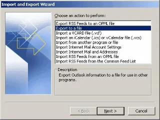 Outlook 2016: backup / exportação e importação de dados