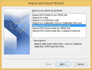 Outlook 2016: backup / exportação e importação de dados
