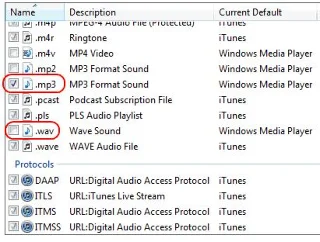 iTunes를 기본 음악 플레이어로 설정